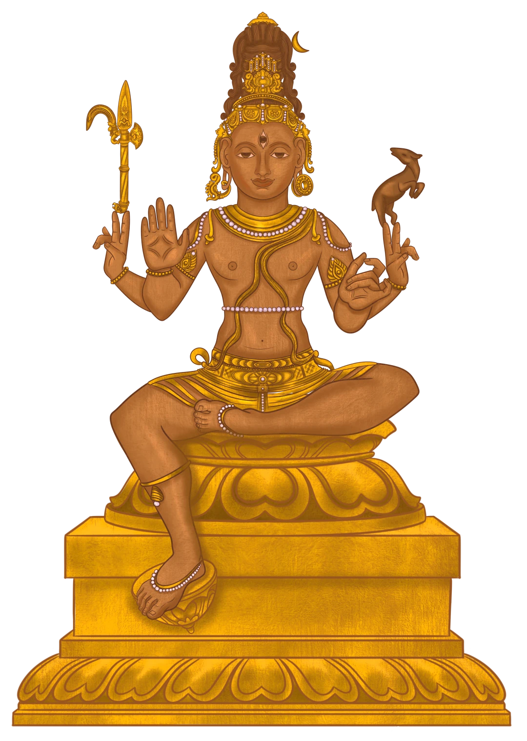 Śiva – Personifizierung der männlichen Form des Absoluten – des Bewusstseins.